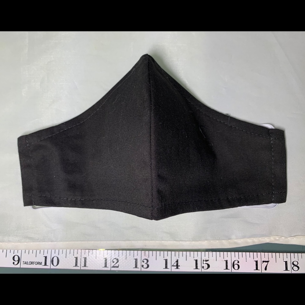 New 100% cotton black face masks Adult medium